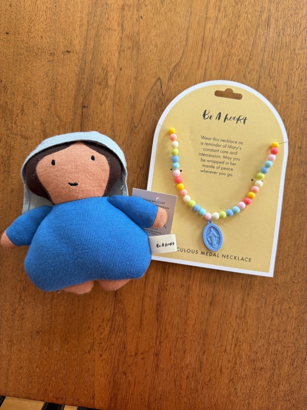 NWT Mary Plush Toy and Necklace